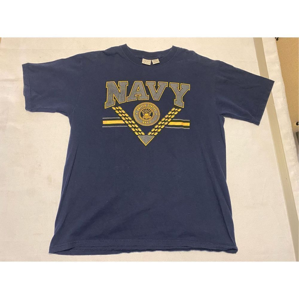 Vintage US Navy Shirt Mens Large MJ Soffe United States